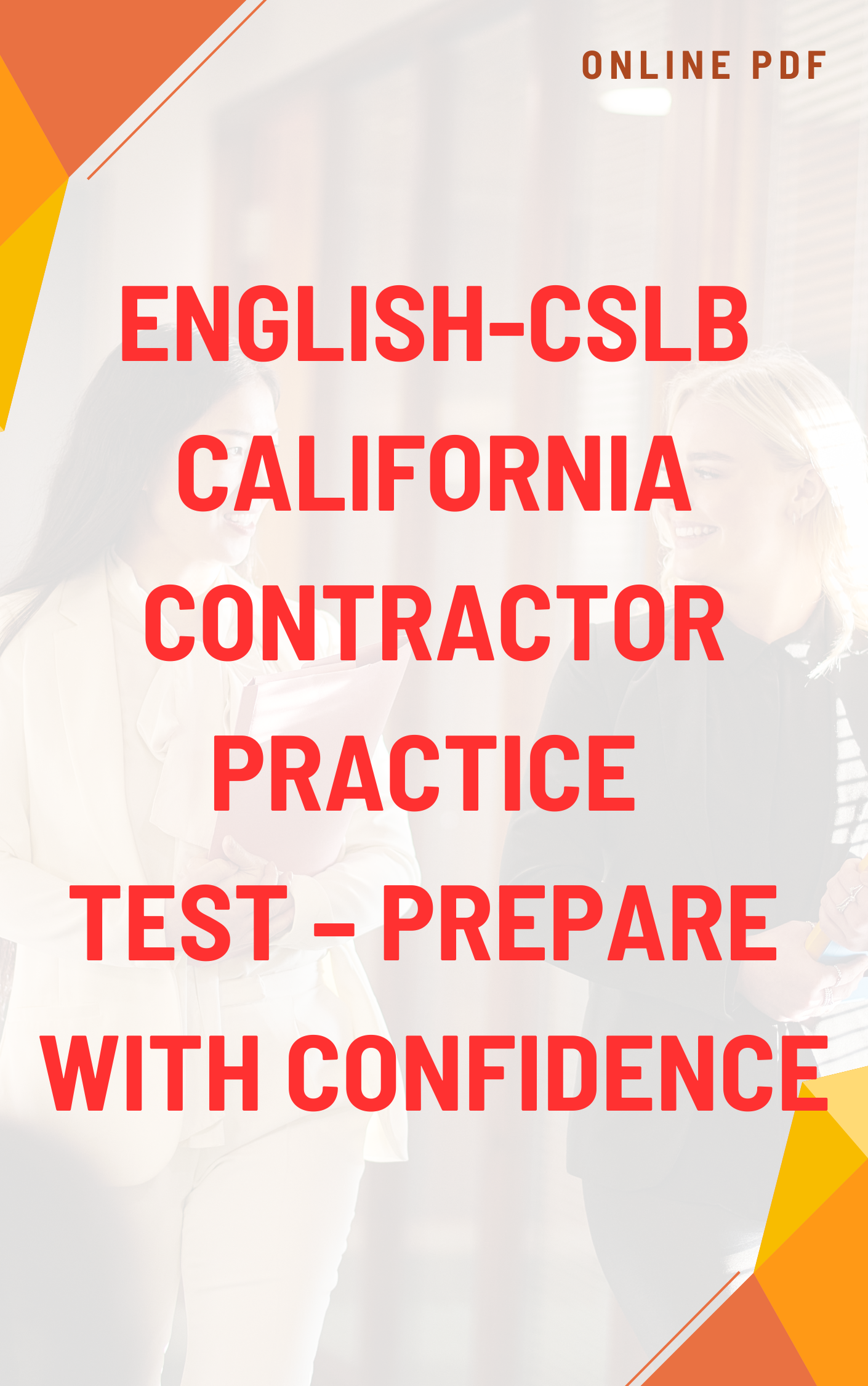 CSLB - California Contractors Examination ESPAÑOL-ENGLISH